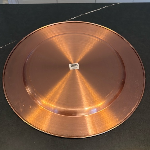 Crate & Barrel Copper Plated Charger - Picture 5 of 10